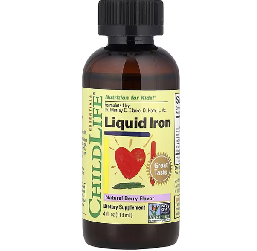 ChildLife Essentials, Liquid Iron, Natural Berry, 4 fl oz (118 ml)