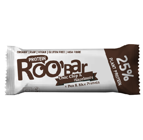 შოკოლადის პროტეინი თხილით 40გ Protein Chocolate&Hazelnuts 40g Roobar