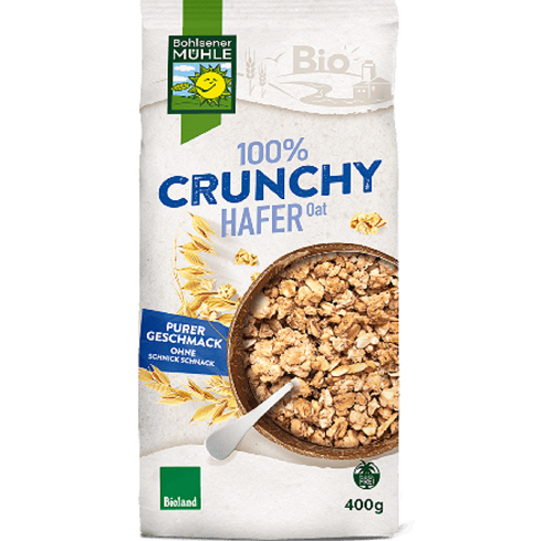 შვრიის ხრაშუნები ორგანული 400გ Oat Crunchy Organic 400g Bohlsener Muehle