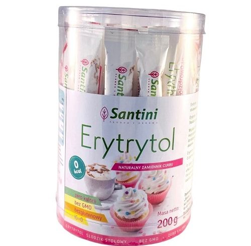 ერითრიტოლი უგლუტენო (40ცx5გ) Gluten Free Erythritol In Packages (40X5g) 200g Santini