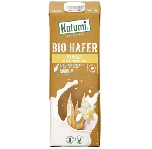 შვრიის სასმელი ვანილით ბიო 1ლ Oat Drink Vanille Bio Vegan Milk 1L NATUMI