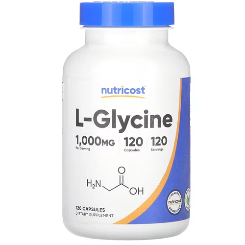 Nutricost, L-Glycine, 1,000 mg, 120 Capsules