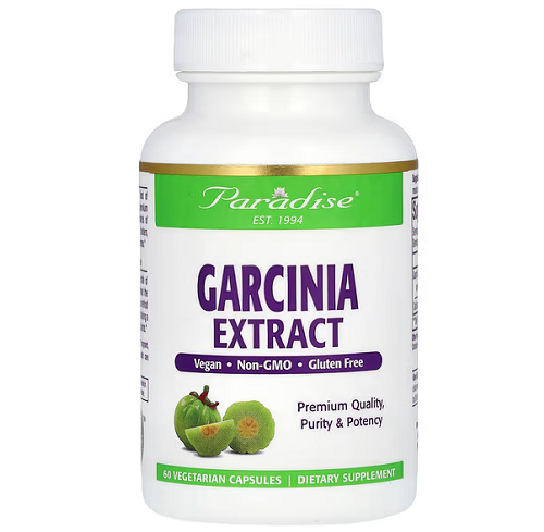 Paradise Herbs, Garcinia Extract, 500 mg, 60 Vegetarian Capsules