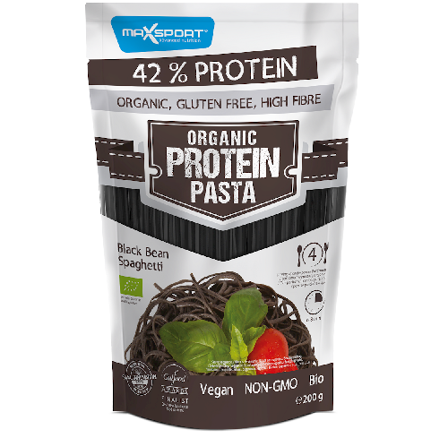 შავი ლობიოს სპაგეტი გლუტენის გარეშე 200გ Protein Pasta (Black Bean) Spaghetti Gluten-free Organic 200g Maxsport