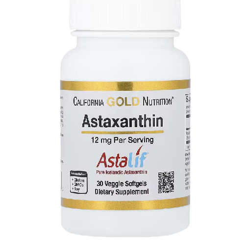 California Gold Nutrition, Astaxanthin, Astalif® Pure Icelandic, 12 mg, 30 Veggie Softgels