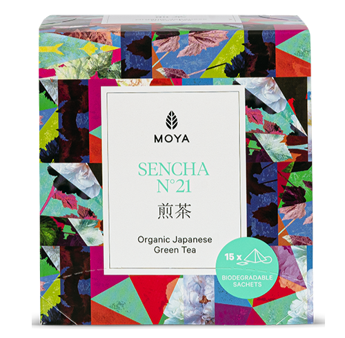 ორგანული იაპონური მწვანე ჩაი (15x1,5გ) 22,5გ Organic Japanese Green Tea (15X1,5g) 22,5g Moya Matcha